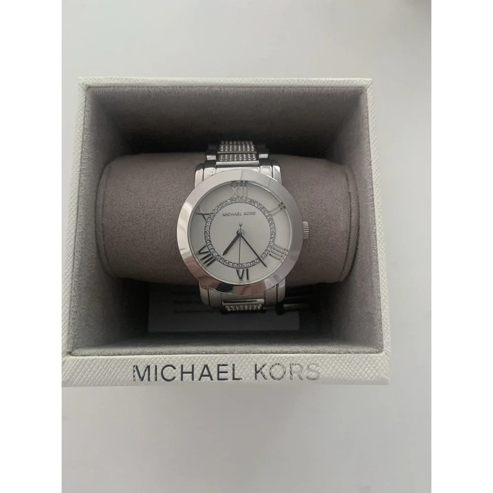 Michael Kors Silver Tone Crystal Women's Watch